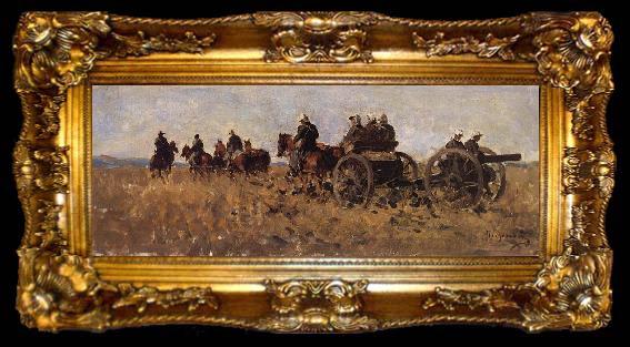 framed  Nicolae Grigorescu The Artillerymen, ta009-2
